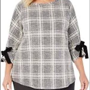 Charter Club Womens Plaid Pullover Sweater XL